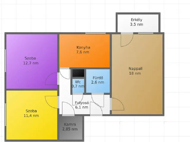 Eladó lakás Salgótarján, Zagyvapálfalva 64 nm