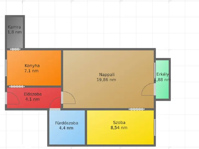 Eladó lakás Salgótarján, Vásártér 46 nm