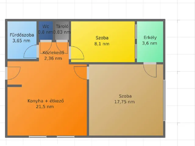 Eladó lakás Salgótarján, Gorkij-lakótelep 55 nm