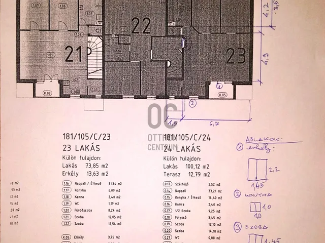 Eladó lakás Teskánd 81 nm