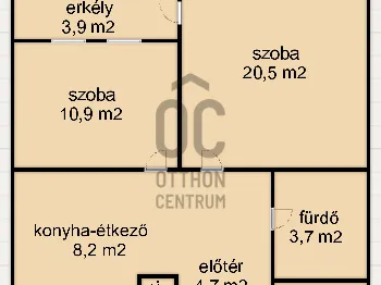 Eladó lakás Zalaegerszeg 49 nm