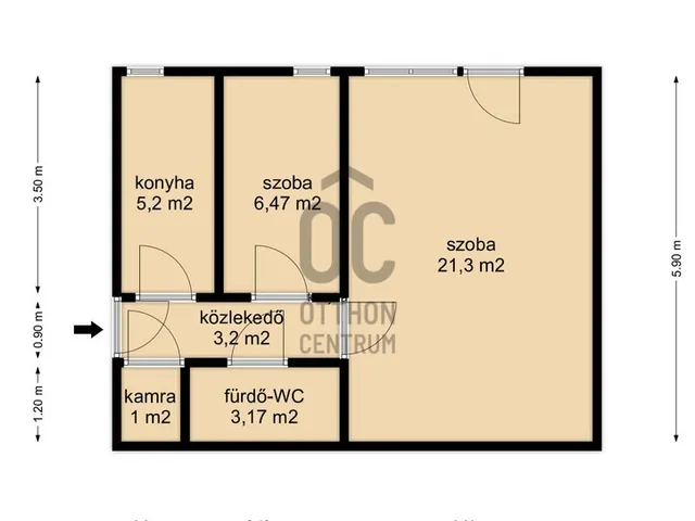 Eladó lakás Zalaegerszeg 42 nm