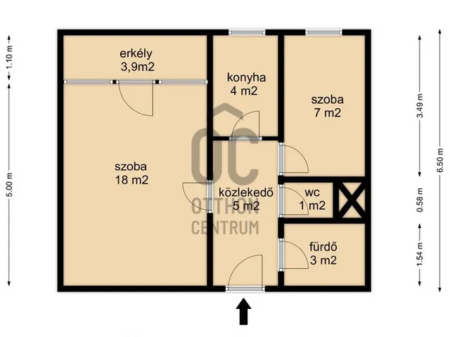 Eladó lakás Nagykanizsa, Belváros 40 nm