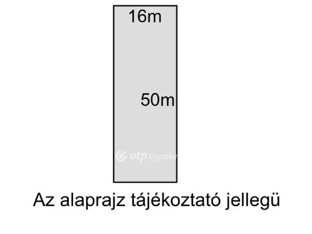 Eladó telek Tiszadada 800 nm
