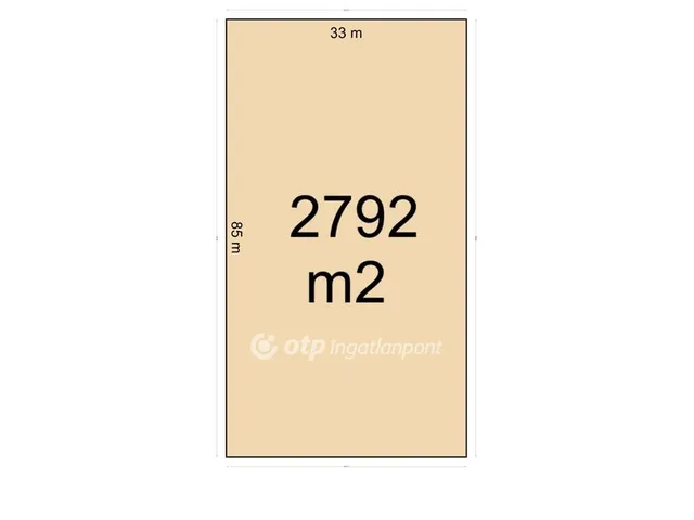 Eladó telek Nyíregyháza, Felsőpázsit 2792 nm