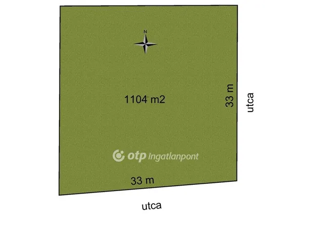 Eladó telek Nyíregyháza 1104 nm