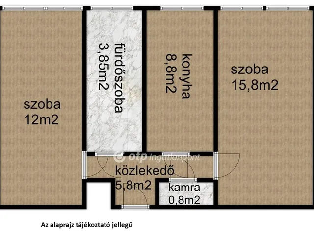 Eladó lakás Nyíregyháza, Belváros 50 nm