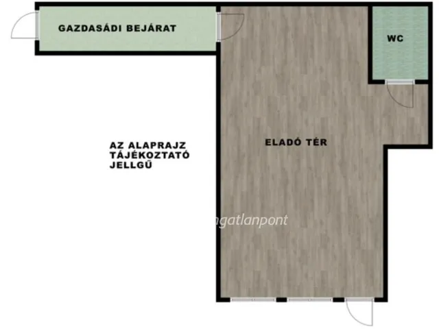 Kiadó kereskedelmi és ipari ingatlan Nyíregyháza 72 nm