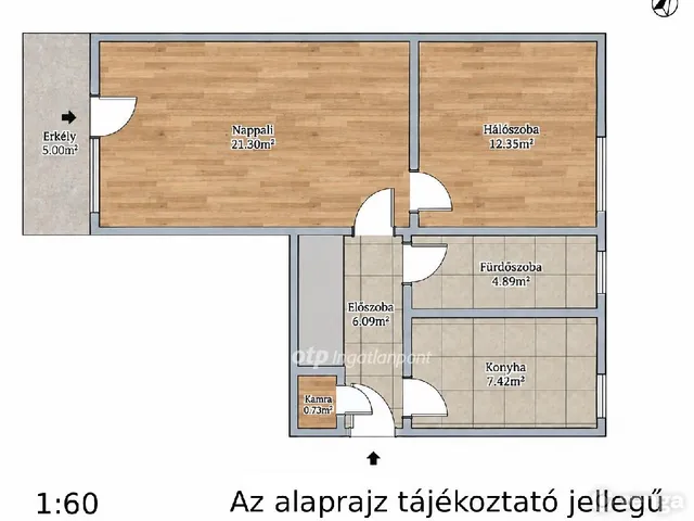 Eladó lakás Nyíregyháza 55 nm