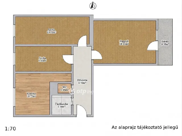 Eladó lakás Nyíregyháza 65 nm