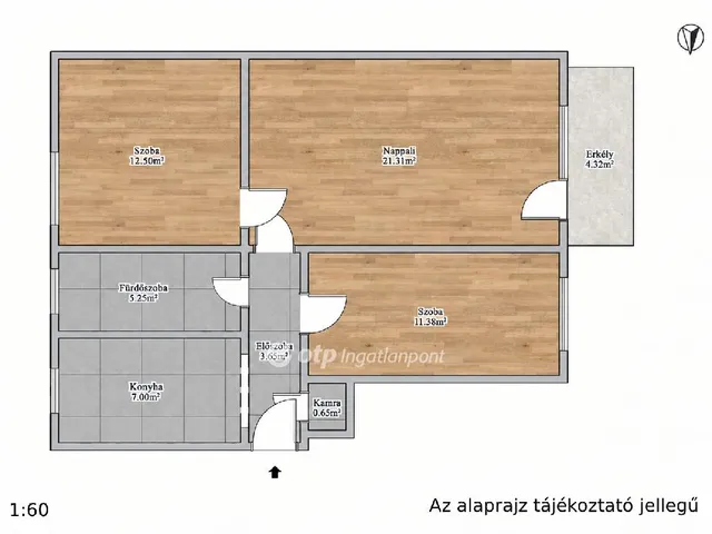 Eladó lakás Nyíregyháza 68 nm