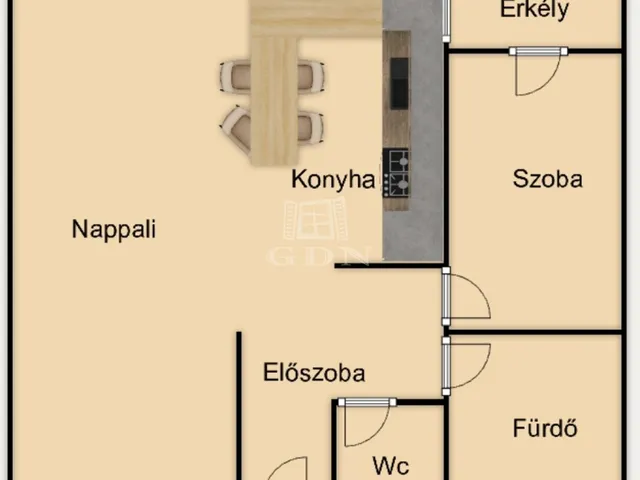 Eladó lakás Veszprém, Cholnokyváros 47 nm