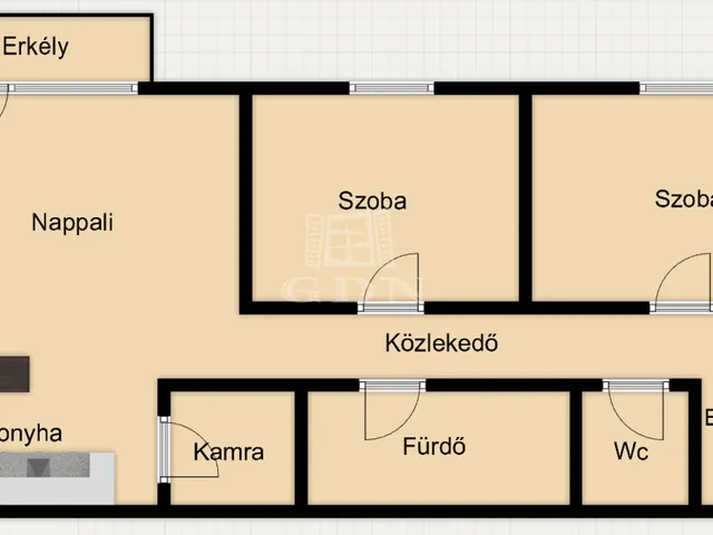 Eladó lakás Veszprém, Bakonyalja 61 nm