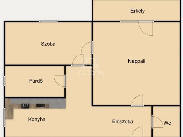 Eladó lakás Veszprém, Endrődi Sándor-lakótelep 54 nm
