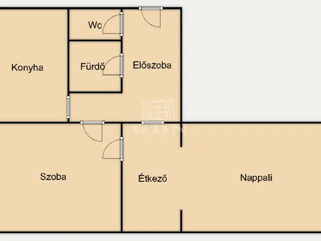 Eladó lakás Veszprém, Jutasi úti lakótelep 54 nm