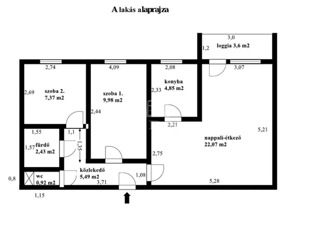Eladó lakás Veszprém, Jutasi úti lakótelep 56 nm