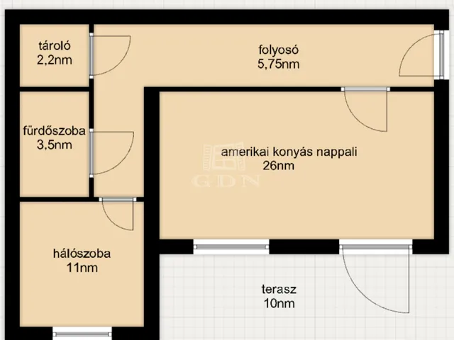 Eladó lakás Balatonfüred 61 nm