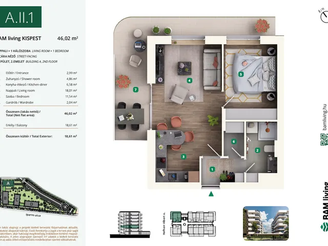 Eladó lakás Budapest XIX. kerület 46 nm