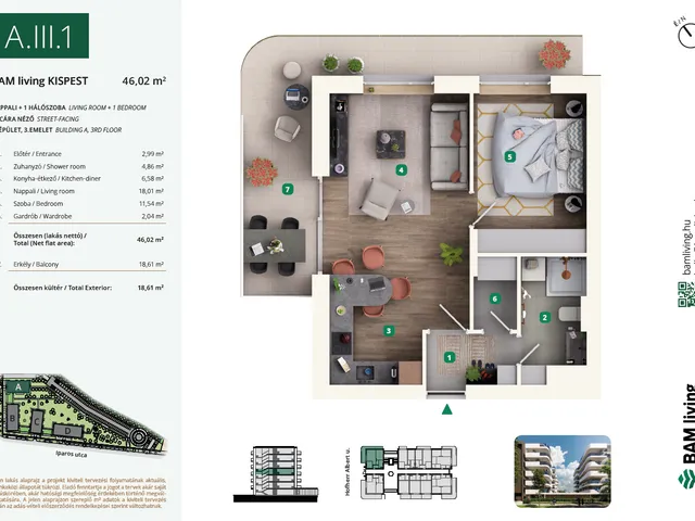 Eladó lakás Budapest XIX. kerület 46 nm