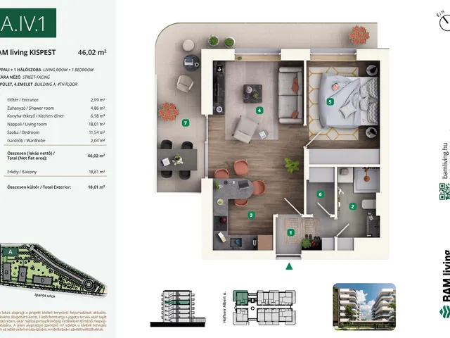 Eladó lakás Budapest XIX. kerület 46 nm