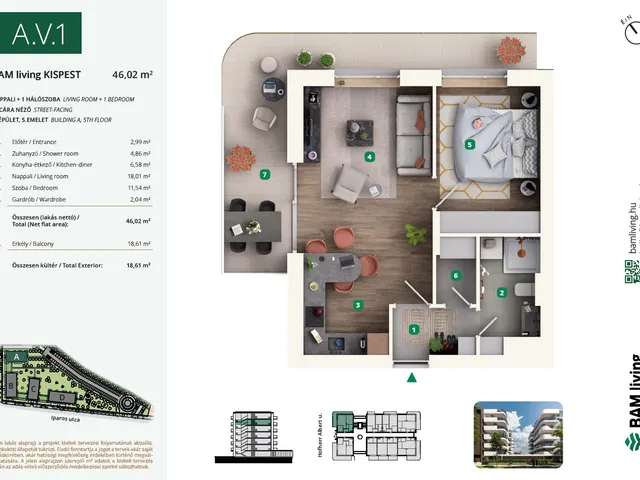 Eladó lakás Budapest XIX. kerület 46 nm