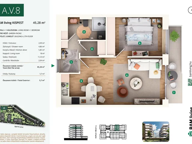 Eladó lakás Budapest XIX. kerület, Kispest 45 nm
