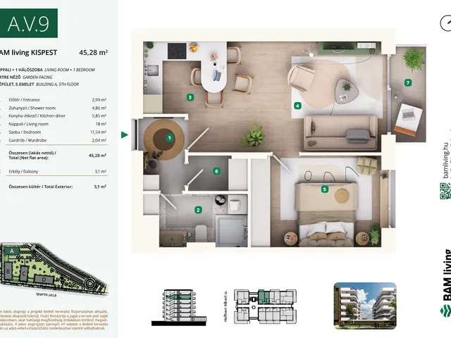 Eladó lakás Budapest XIX. kerület 45 nm