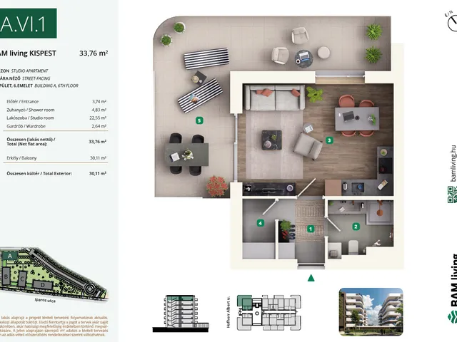 Eladó lakás Budapest XIX. kerület 34 nm