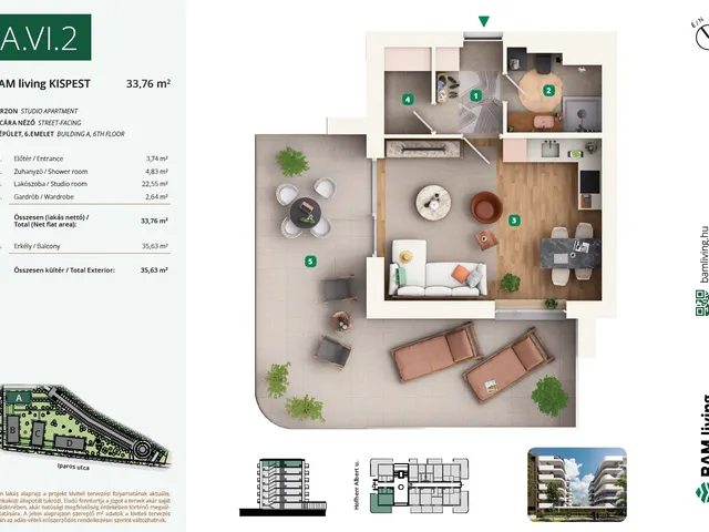 Eladó lakás Budapest XIX. kerület, Kispest 34 nm