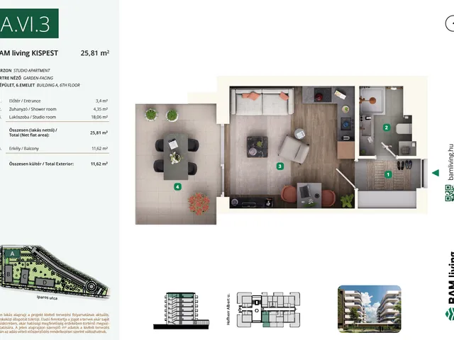 Eladó lakás Budapest XIX. kerület, Kispest 26 nm
