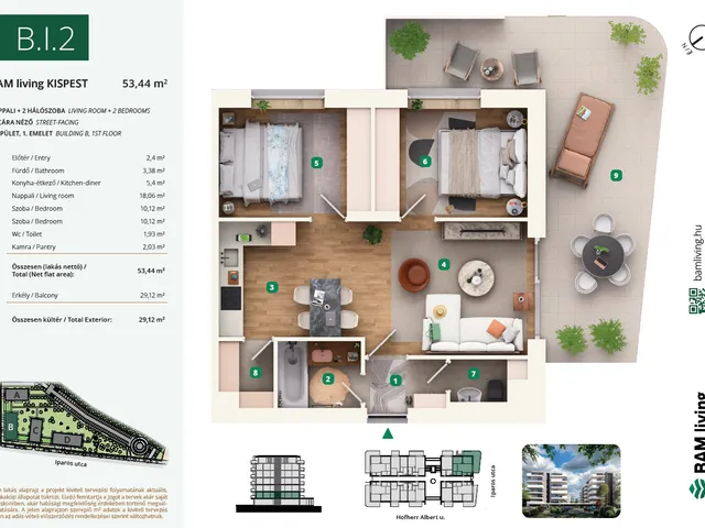 Eladó lakás Budapest XIX. kerület 68 nm