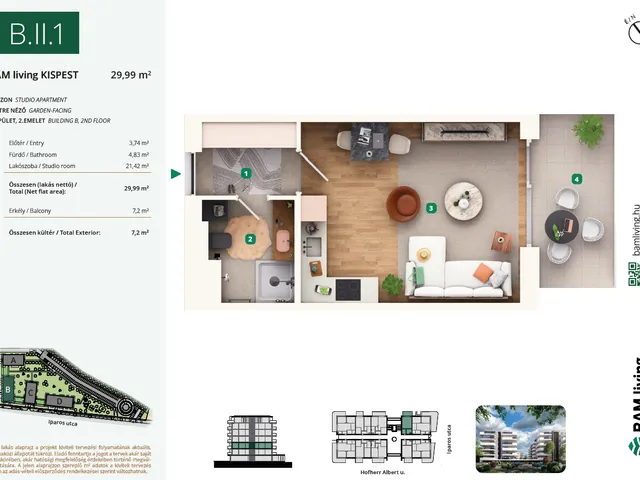 Eladó lakás Budapest XIX. kerület 34 nm