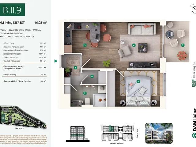 Eladó lakás Budapest XIX. kerület, Kispest 49 nm