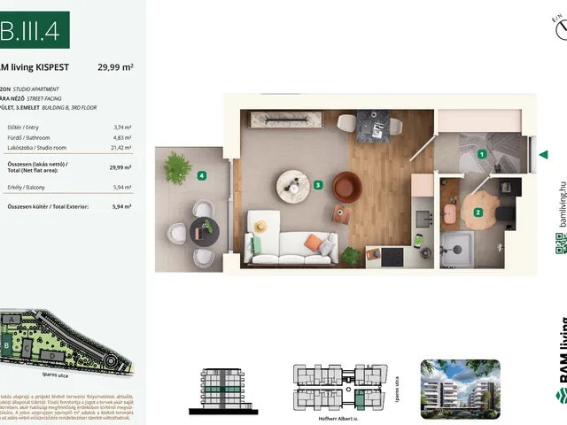 Eladó lakás Budapest XIX. kerület, Kispest 33 nm