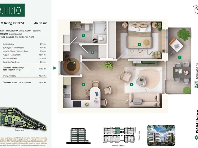 Eladó lakás Budapest XIX. kerület, Kispest 51 nm