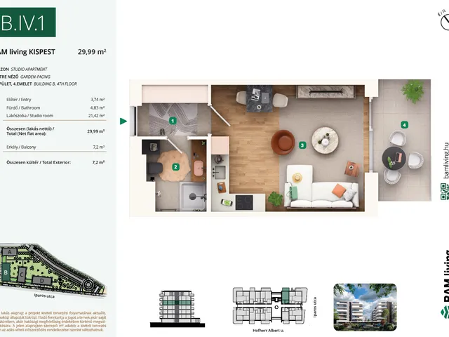 Eladó lakás Budapest XIX. kerület 34 nm