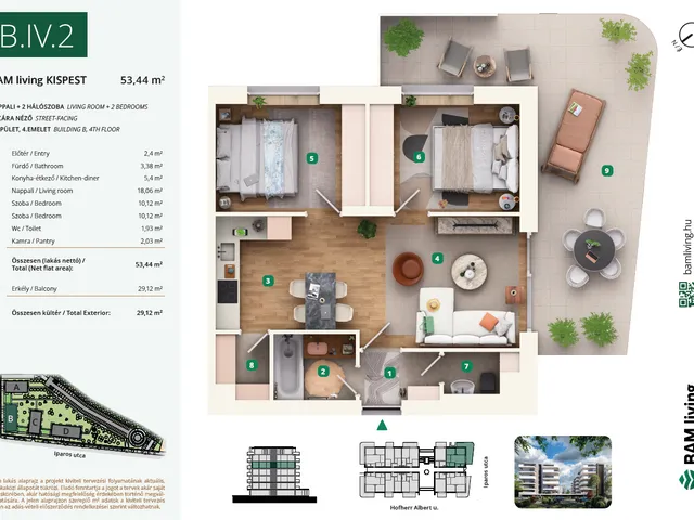 Eladó lakás Budapest XIX. kerület 68 nm
