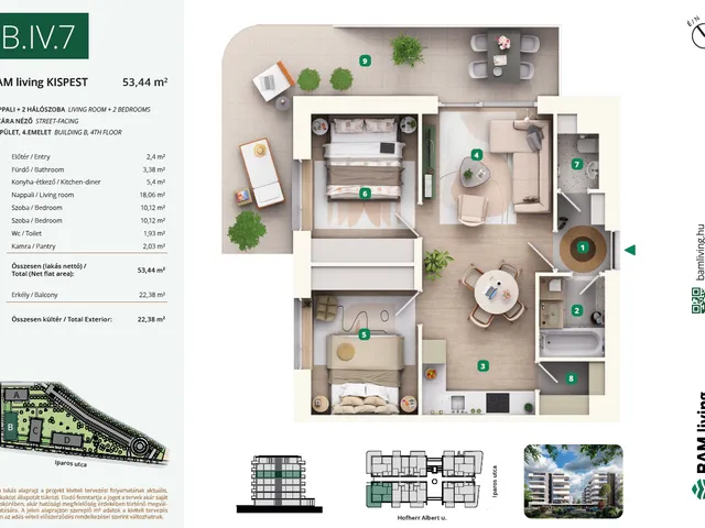 Eladó lakás Budapest XIX. kerület 65 nm