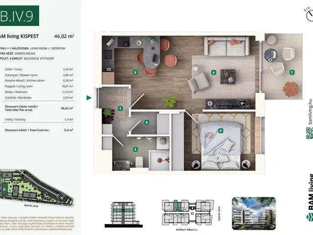 Eladó lakás Budapest XIX. kerület, Kispest 49 nm