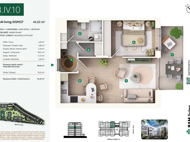 Eladó lakás Budapest XIX. kerület, Kispest 51 nm