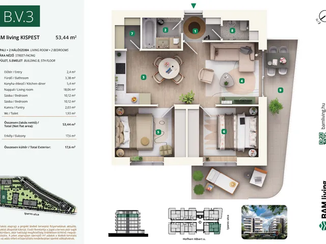Eladó lakás Budapest XIX. kerület 62 nm