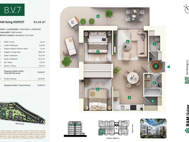 Eladó lakás Budapest XIX. kerület, Kispest 65 nm