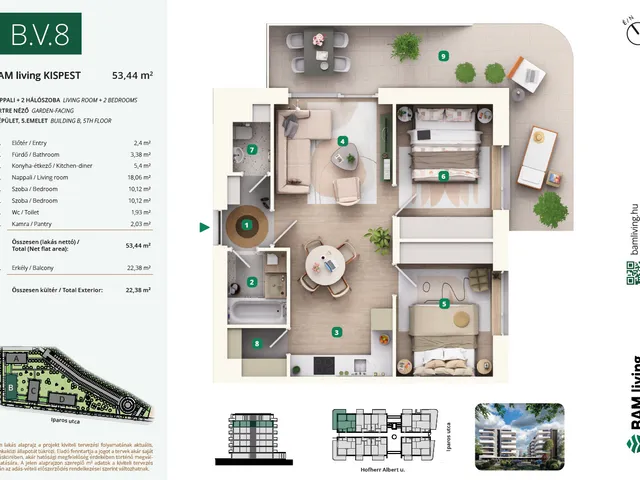 Eladó lakás Budapest XIX. kerület, Kispest 65 nm