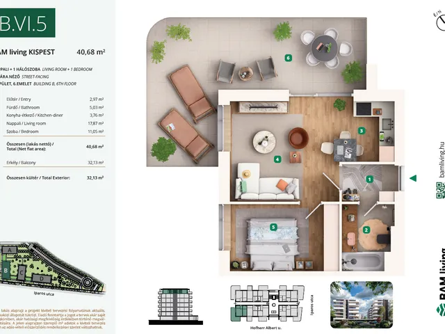 Eladó lakás Budapest XIX. kerület 57 nm