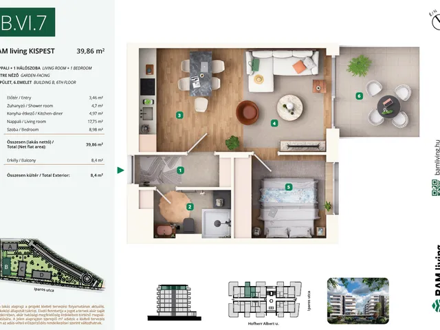Eladó lakás Budapest XIX. kerület, Kispest 44 nm