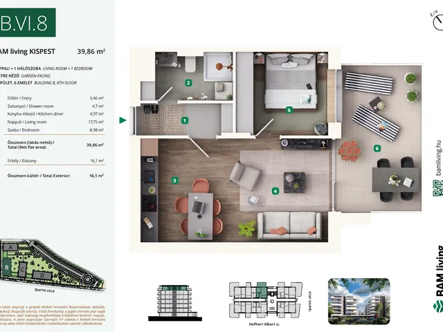 Eladó lakás Budapest XIX. kerület, Kispest 48 nm