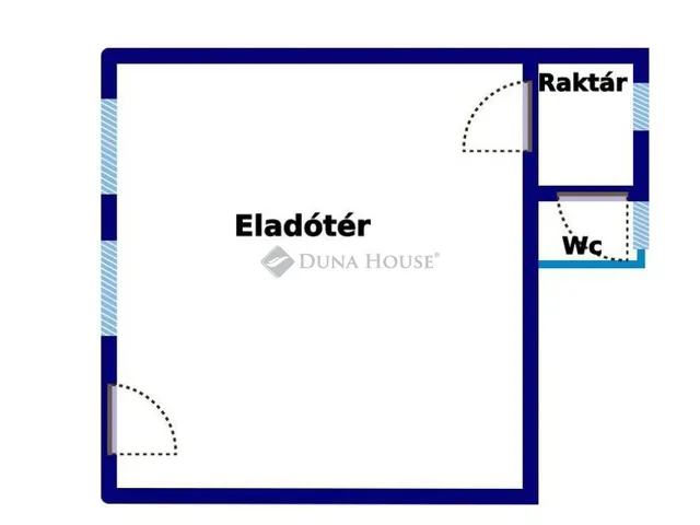 Kiadó kereskedelmi és ipari ingatlan Pápa 33 nm