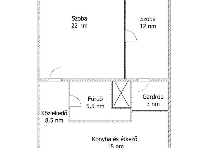 Eladó lakás Budapest VI. kerület, Kodály körönd 60 nm