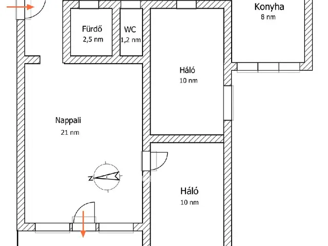 Eladó lakás Budapest XI. kerület, Őrmező 68 nm