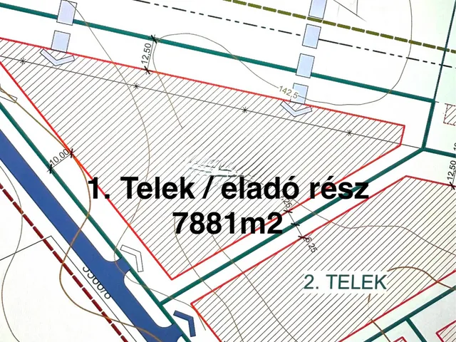 Eladó telek Fót 7881 nm